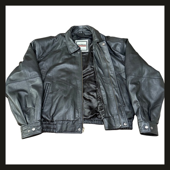 Corvette Z06 505 HP Leather Jacket Men’s XL Mad House GM Licensed Black EUC - Picture 4 of 12